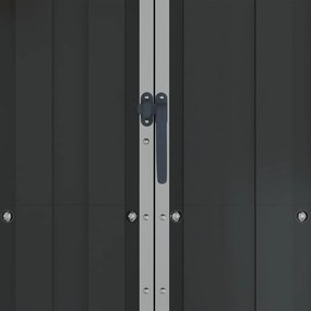 Abrigo de jardim 116x45x175 cm aço galvanizado antracite