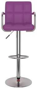 Bancos de bar 2 pcs couro artificial roxo