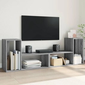 Móveis de TV 2 pcs 75x30x50 cm derivados madeira cinza sonoma