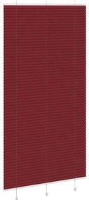 Plissado Cego Bordéus Vermelho 110x200 cm Largura Tecido