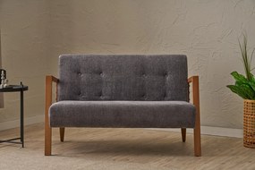 Sofá de 2 Lugares Kemer – Cinzento – 114x80x85 cm