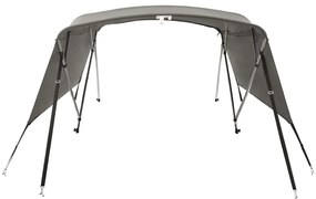 Toldo de 4 arcos Bimini c/ paredes laterais 243x(200-213)x137cm