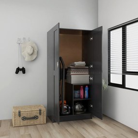 vidaXL Roupeiro 82,5x51,5x180 cm contraplacado cinzento
