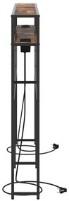 Cabeceira de armazenamento com cabeceira Carvalho fumê 120 cm