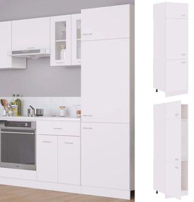 vidaXL Armário para frigorífico “Lyon” 60x57x207cm branco