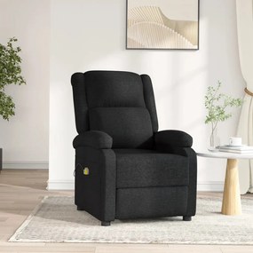 Poltrona de massagens elétrica tecido preto