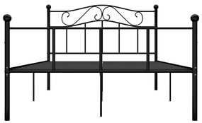 Estrutura de cama 120x200 cm metal preto