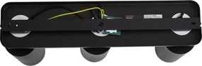 Candeeiro de Teto Moderno Preto 3 Luzes GU10 70mm - Jeana Luxe