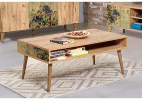 Mesa de Centro Viva – Pinheiro Atlântico Verde – 110x45x60 cm