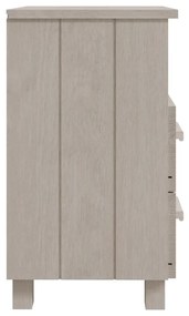 Mesas cabeceira HAMAR 2pcs 40x35x62 cm pinho maciço branco