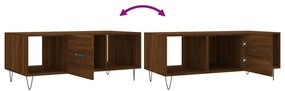 Mesa de centro 102x50x40 cm derivados madeira carvalho castanho