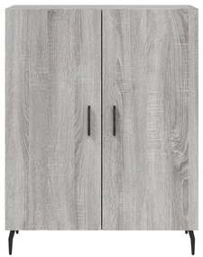 Aparador 69,5x34x90 cm derivados de madeira cinzento sonoma