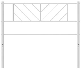 Cabeceira de cama 100 cm metal branco