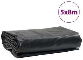 Lona 5x8 m 650 g/m² preto