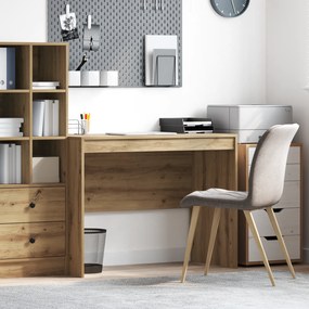 vidaXL Secretária Carvalho Artesanal MDF 100 x 50 x 76 cm Simples