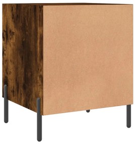 Mesa cabeceira 40x40x50 cm derivados de madeira carvalho fumado