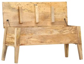 Caixa de arrumação 99x35x48 cm madeira de mangueira maciça