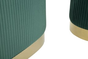CONJUNTO DE 3 BANCOS SHOPY VERDE 80X37X42-29X35 CM