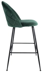 Pack 2 Bancos Vint Veludo Alto - Verde