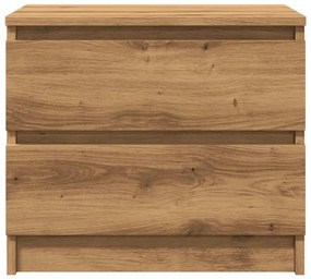 Mesa cabeceira 50x40x43,5 cm deriv. madeira carvalho artisiano