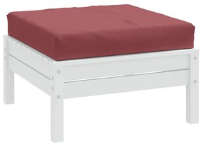 Almofadão p/ paletes 60x60x9,5 cm mesclado tecido vermelho tinto