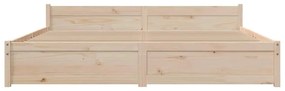 Estrutura de cama super king 180x200 cm madeira maciça