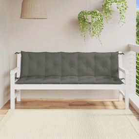 Almofadões banco jardim 2pcs 180x50x7cm mesclado tecido