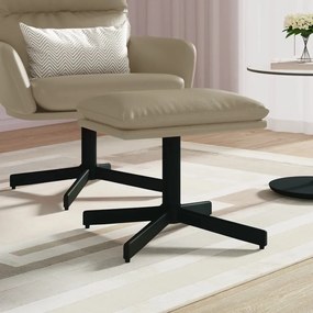 vidaXL Apoio de pés 60x60x36 cm couro artificial cor cappuccino