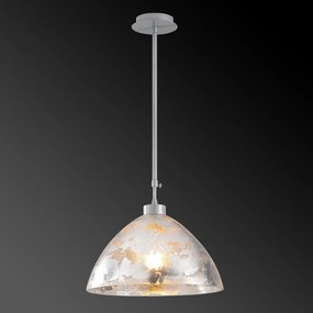 Candeeiro de Teto Bergama – Prateado – 34 cm x 85 cm