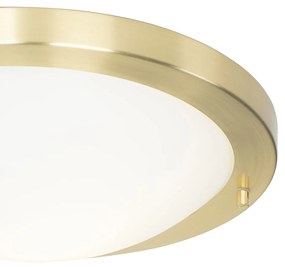 LED Candeeiro de teto inteligente dourado 31 cm IP44 incl. Wifi A60 - Yuma Moderno