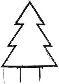 Projetor de Natal Árvore Preto 54cm incl. LED IP44 - Kas