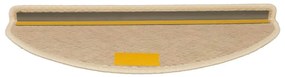 Tapetes escada adesivos aspeto sisal 15 pcs 65x21x4 cm berbere