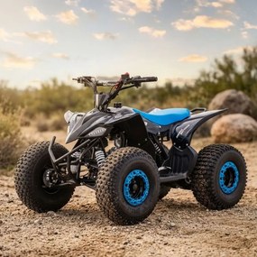 Moto 4 Crianças + 8 anos 125cc - Beneo Predator Até 55 Km/h com Limitador Azul