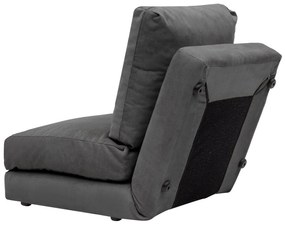 Sofá-Cama Individual Taida – Cinzento – 68x60x26 cm