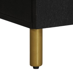 Mesa de cabeceira 50x33x60 cm derivados de madeira preto