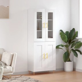 vidaXL Armário alto 69,5x34x180 cm derivados de madeira branco