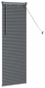 Persiana de Janela Cinzento-escuro 80 x 130 cm Alumínio