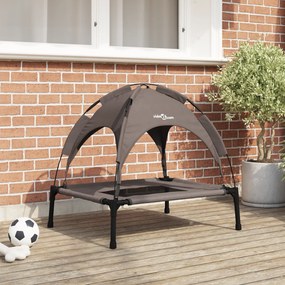 Cama Elevada para Cão Castanha Metal 76 x 62 x 70.5 cm Dobrável