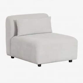 Módulo Central Para Sofá Modular Fogler Tecido Cinza Claro - Sklum