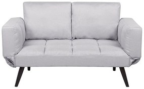 Sofá-cama em tecido cinzento claro BREKKE Beliani