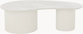 Mesa de centro orgânica com tampo em mármore Constance