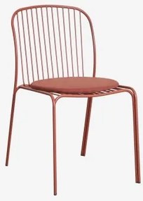 Pack De 2 Cadeiras De Jardim Em Aço Anerina Terracota & Terracota - Sklum