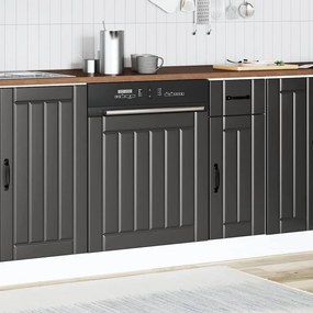 Painel máquina lavar louça Lucca preto derivados de madeira