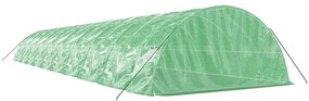 Estufa com estrutura de aço 100 m² 20x5x2,3 m verde
