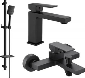 Mexen Uno DQ62 conjunto de banho, preto - 71403DQ62-70