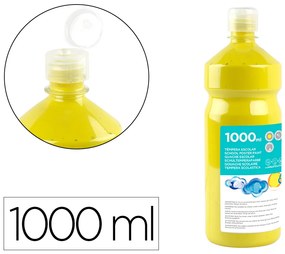 Guache Escolar 1000 Ml Amarelo Limão