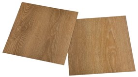 Tábuas de soalho autoadesivas 20 pcs 1,86 m² PVC castanho