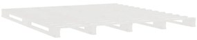 Cama de paletes 120x200 cm pinho maciço branco