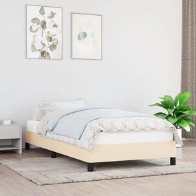 vidaXL Estrutura de cama sem colchão 80x200 cm creme