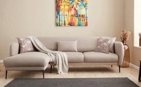 Sofá-Cama de Canto Venus – Creme – 265x80x163 cm
